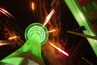 Feuerwerk vom Skytower